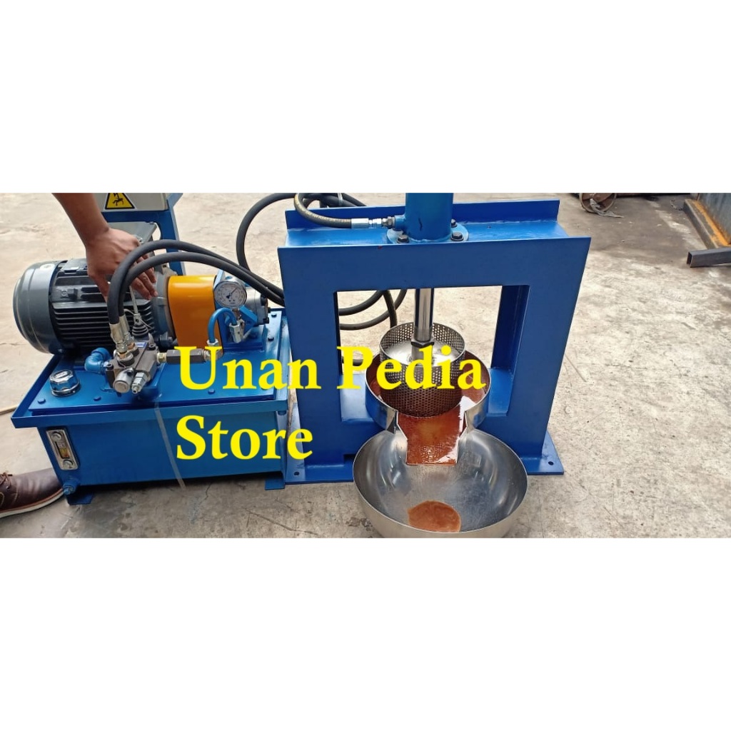 Mesin Pengempa Lemak Kakao Hidrolik - Mesin Press Lemak Coklat Hidrolik - Mesin Press Hidrolik Lemak