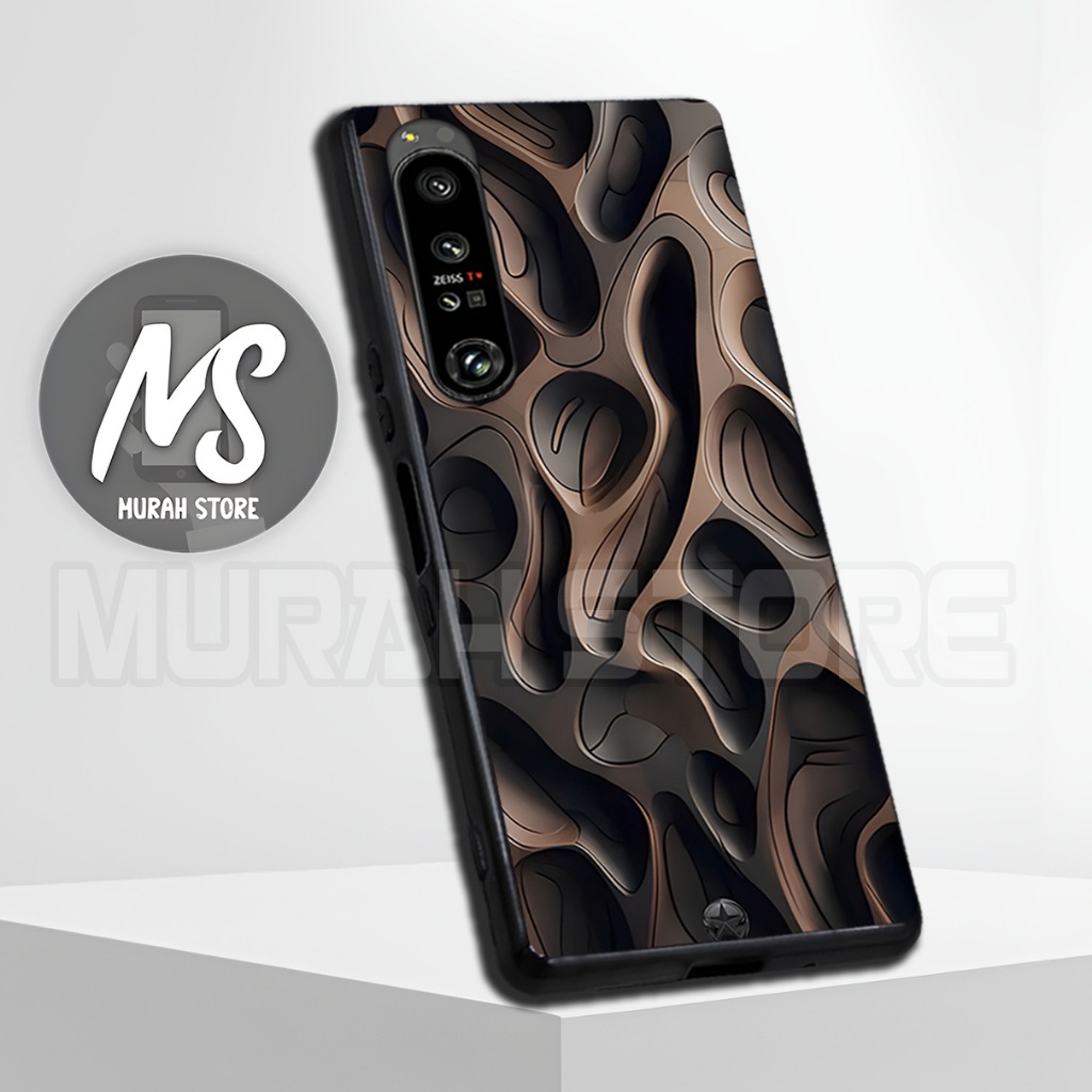 MS22/ Softcase Karet  SONY XPERIA 1 MARK 2/ MARK 4/ XPERIA 5 MARK 3 / Motif Abstrak / Casing HP / Si
