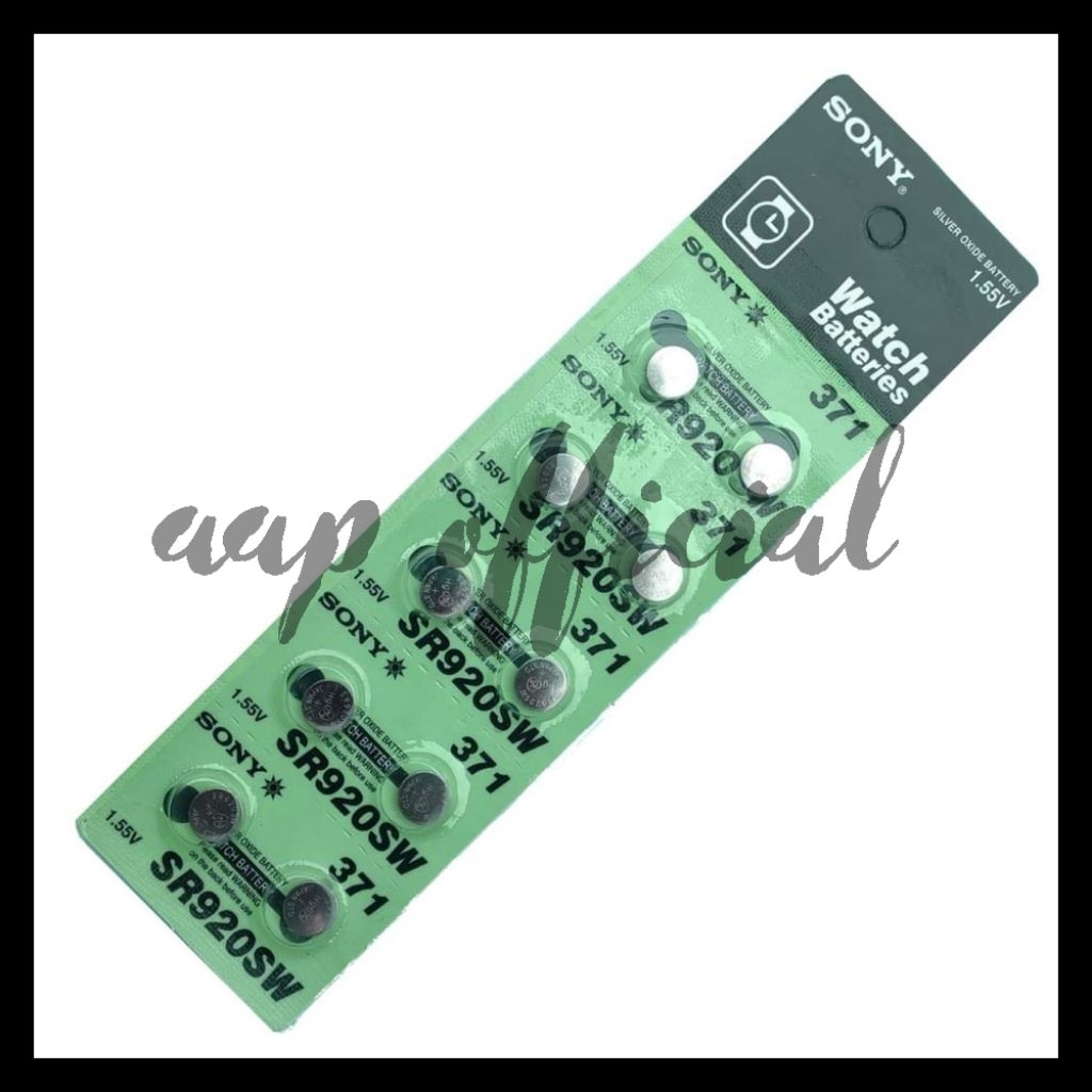 Baterai Sony SR920SW Batre Sony 371 Batrai Kancing Jam Tangan