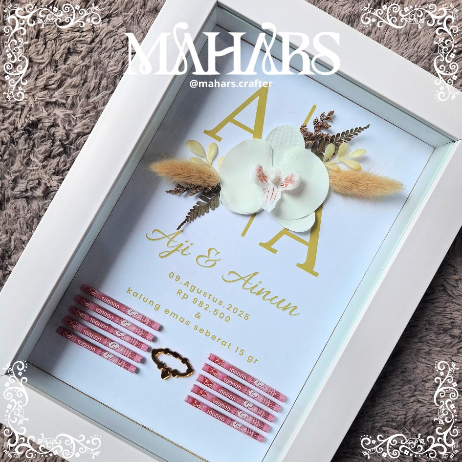 AZZURA Frame mahar POP UP/ Mahar elegan /  Mahar Murah / Custom Mahar