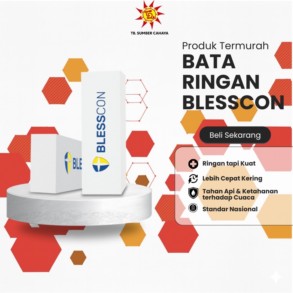 BLESSCON Bata Ringan Hebel 1 Kubik SNI - Menganti Gresik