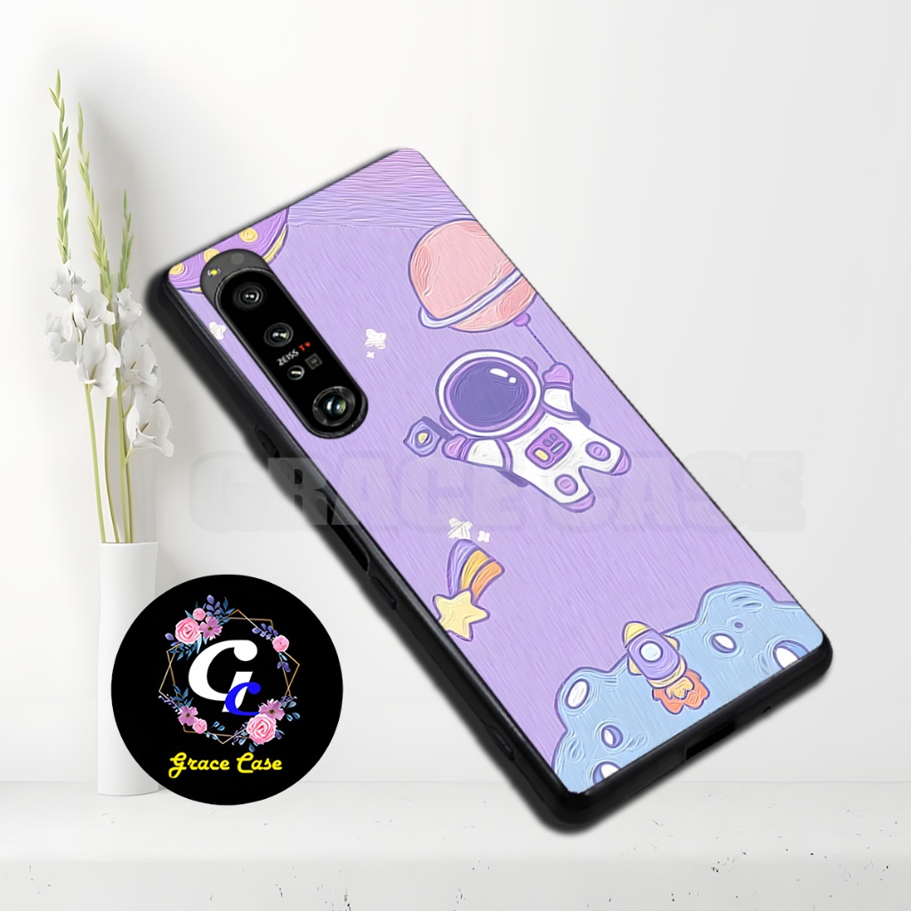(GC15) Softcase karet Hp - SONY XPERIA 1 MARK 2/MARK 4/XPERIA 5 MARK 3 TERBARU - Motif Astronot   / 