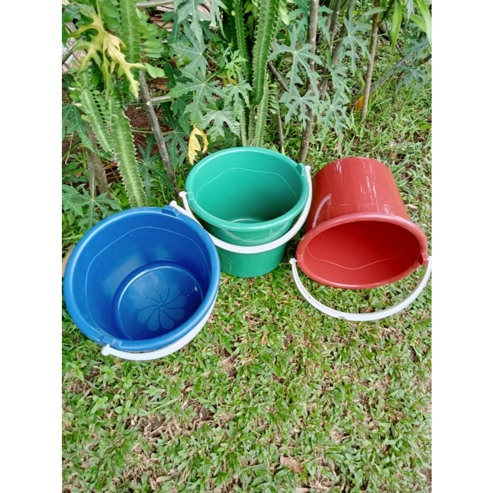 3PCS Ember Plastik Warna Warni Termurah / Ember Plastik / Ember Kecil / Ember Kamar Mandi / Ember Wa