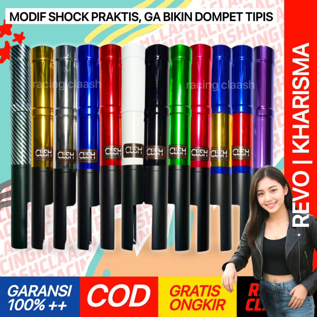 Racing Claash Cover Shock Depan Kharisma Revo Cover Shok Skok Sok Revo Kharisma Fit Fi 125 100 5