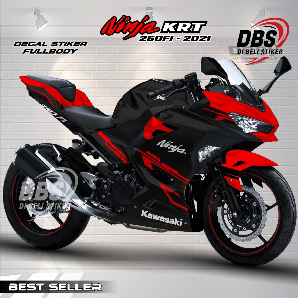 Ninja KRT 250 FI Vinyl Anti Gores 2013-2017 || Stiker Motor Ninja KRT 250 FI Semifull Anti Air
