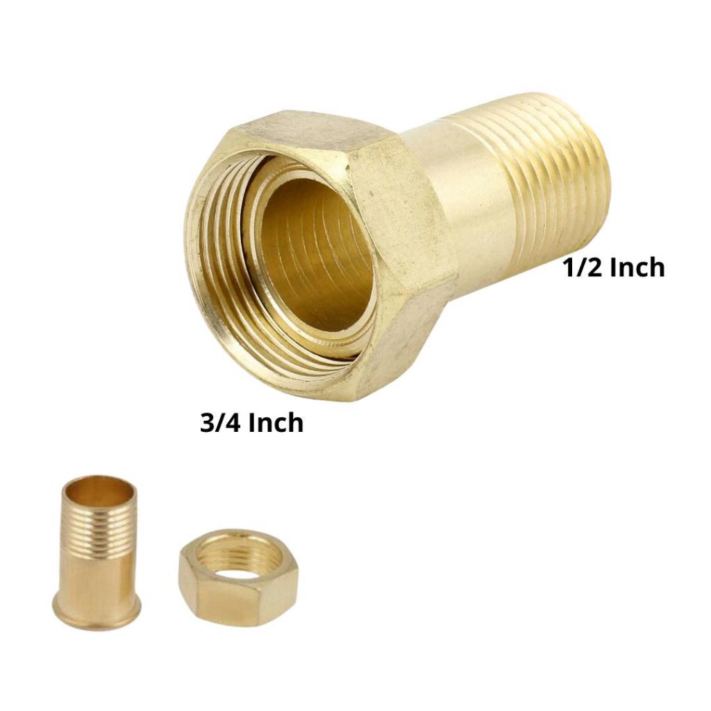 Fitting Reducer 3/4 Inch ke 1/2 Inch Sambungan Pipa Air Anti Karat Konektor Pipa