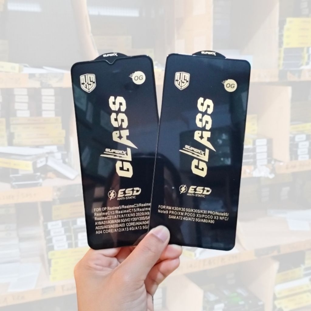 ( VIVO ) PERSAMAAN TG TEMPERED GLASS ANTI GORES PELINDUNG LAYAR KACA ESD STATIC OG BENING UNIVERSAL 