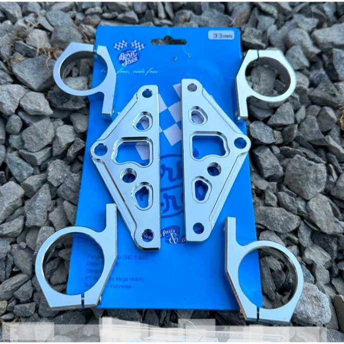 KUPINGAN LAMPU BREKET CINCIN DUDUKAN LAMPU CNC BORNFREE GL CB TIGER MP AS 31 DAN 33