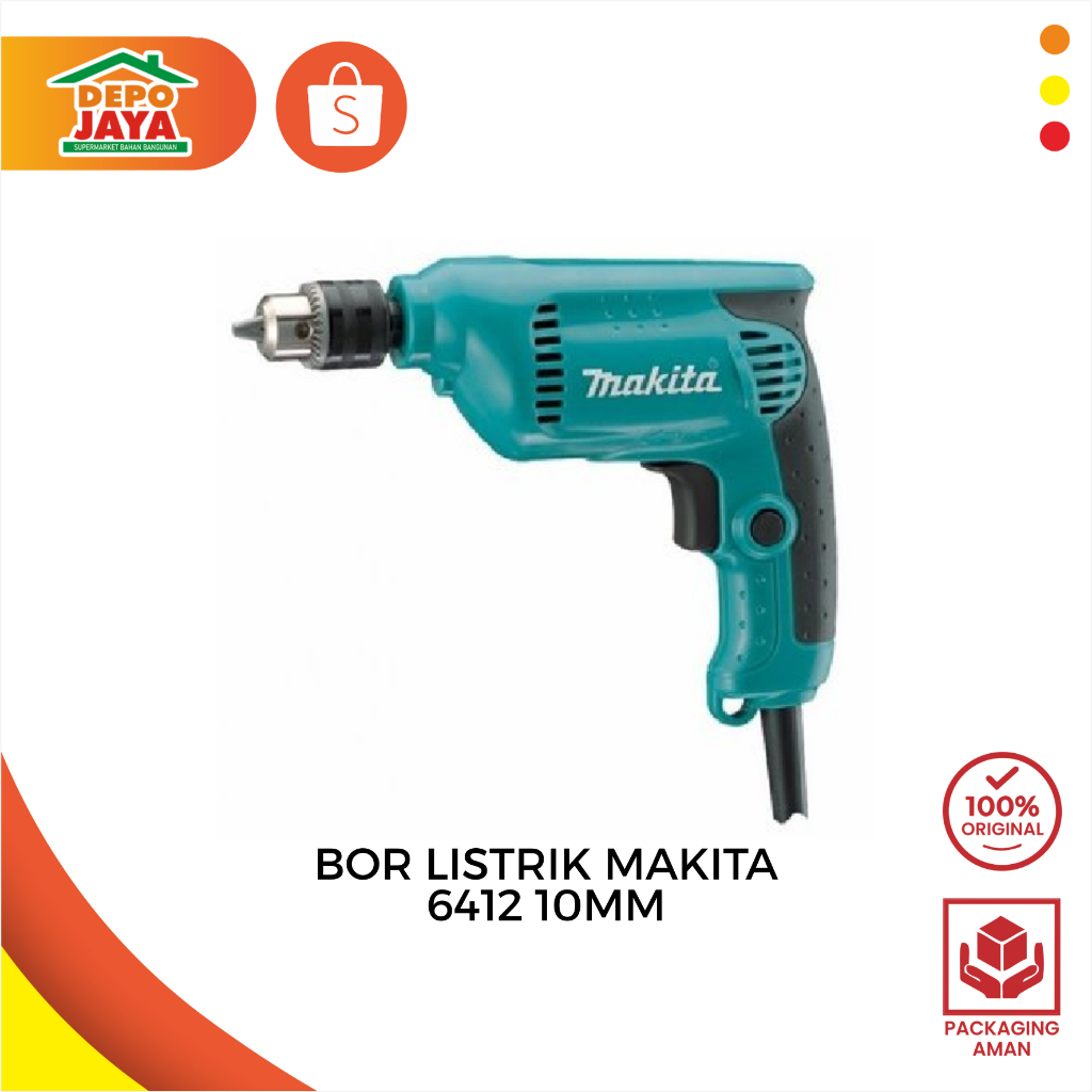 BOR LISTRIK MAKITA 6412 10MM- MESIN BOR MAKITA 6412 10MM