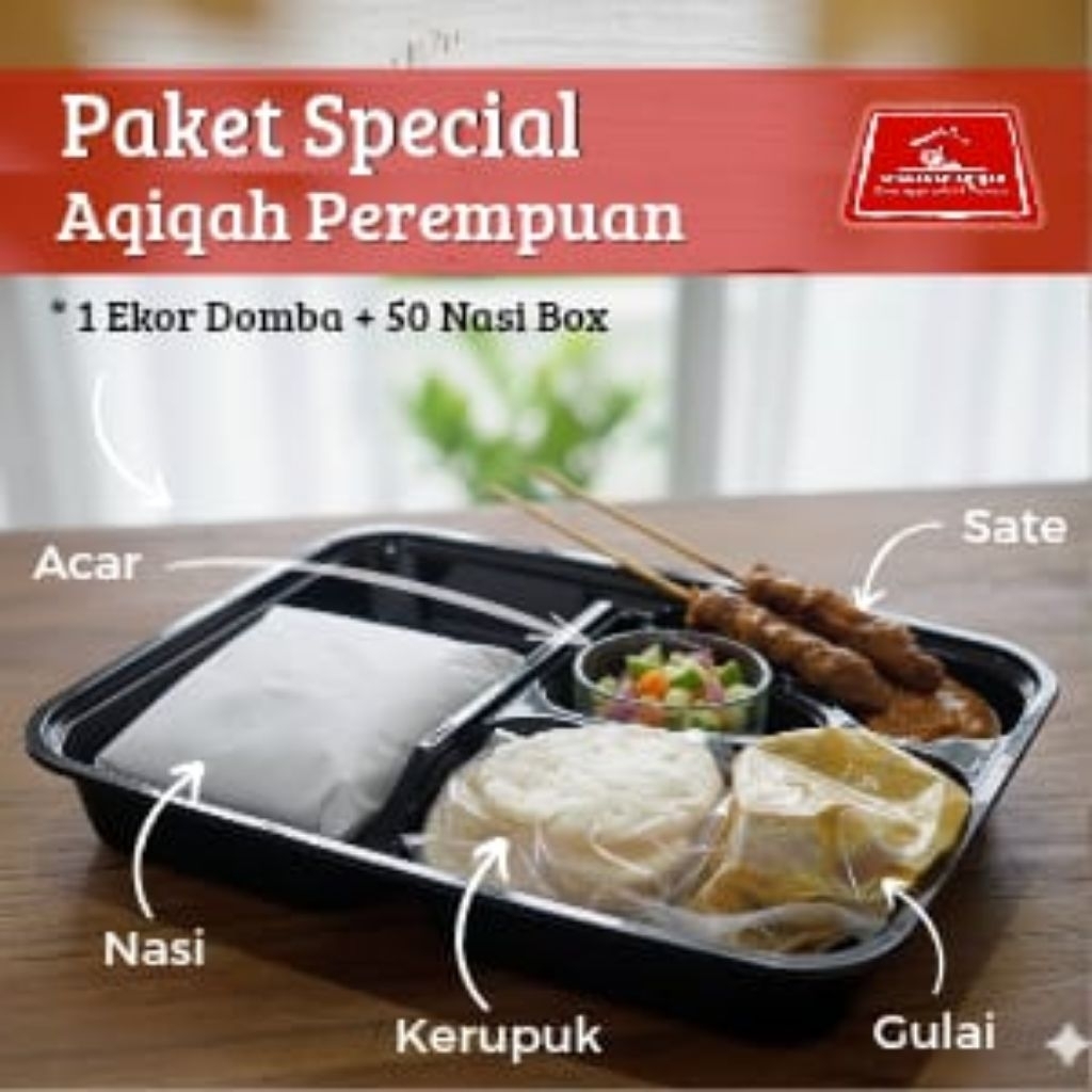 Paket Aqiqah Anak Perempuan Lengkap Dengan Nasi Box ( Paket Special + 50 nasi box)