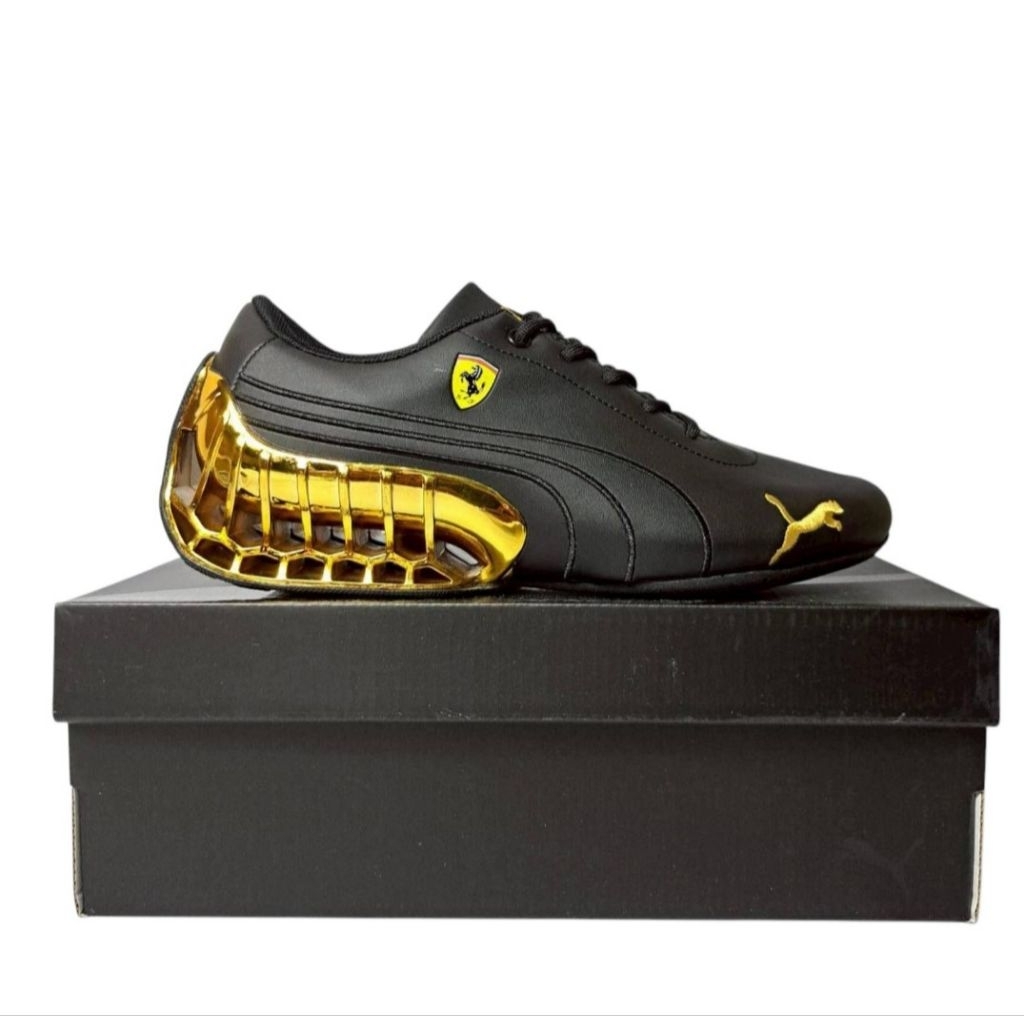 Sepatu Puma Ferrari x Roma / Black Goal / ter bru