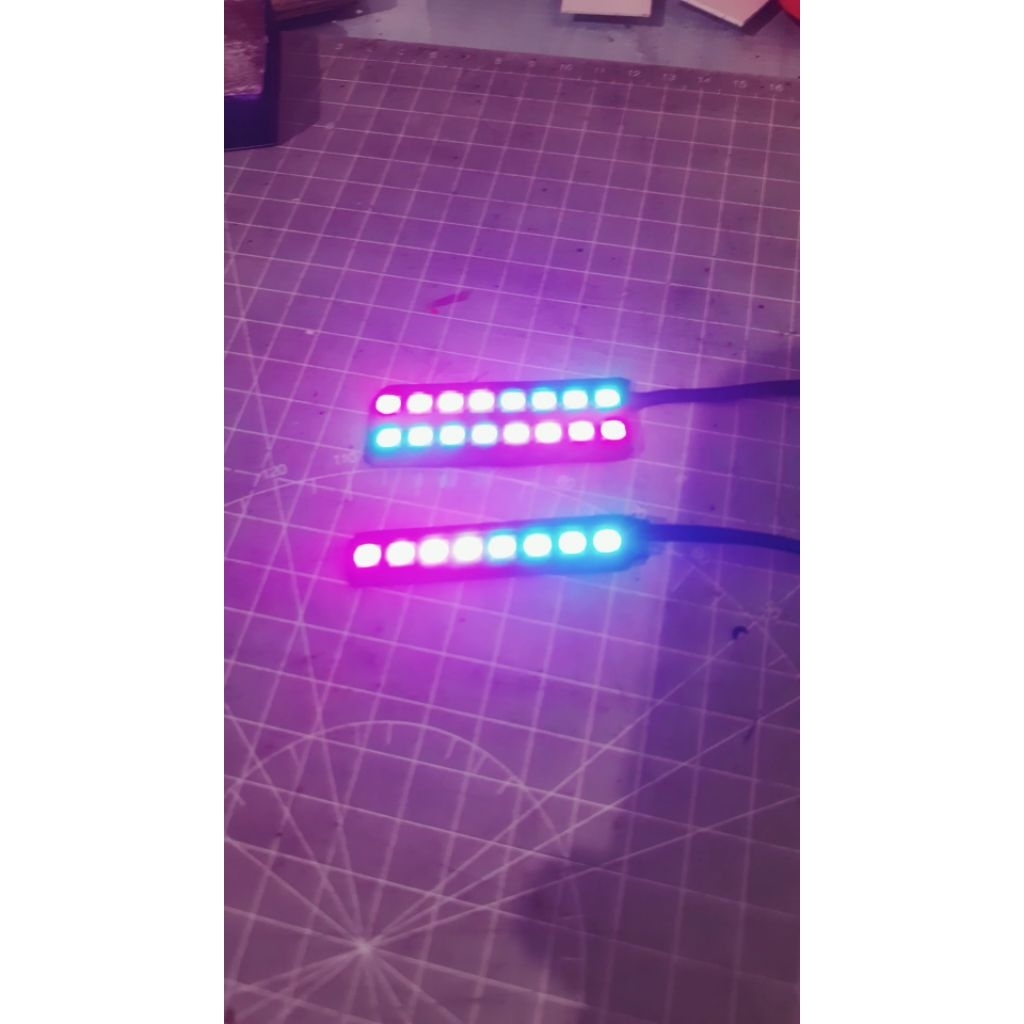 STROBO / ROTATOR SUDAH RUNNING & SUDAH RGB UNTUK MINIATUR BUS RKC daya USB