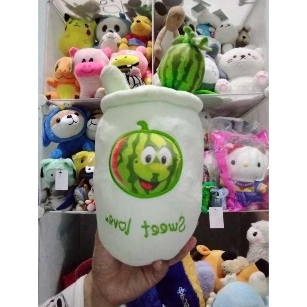 boneka boba kaktus bahan miniso