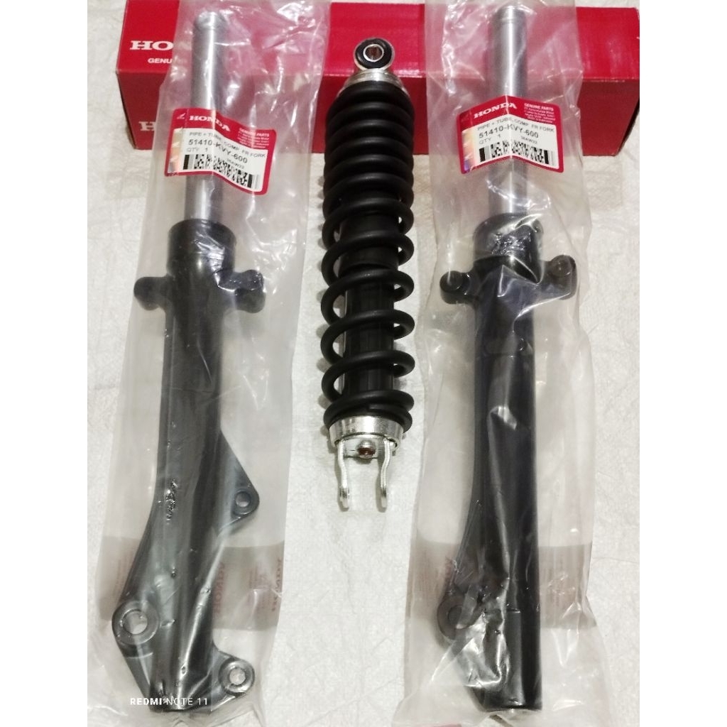 SOK SHOCK BREKER+AS SHOCK DEPAN TABUNG BEAT KARBU,BEAT LAMA ,BEAT OLD 2008-2009 SPAKBOR BAWAH KODE K