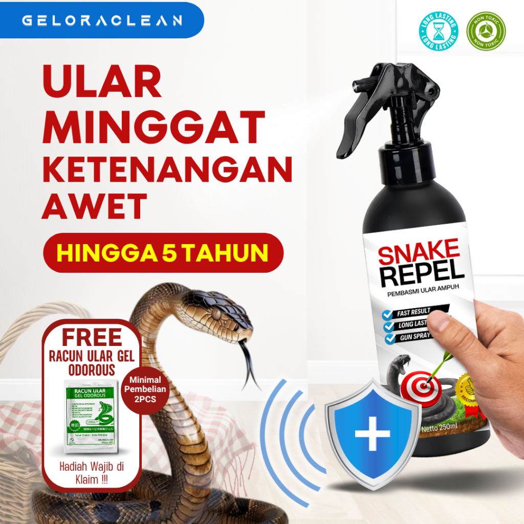 SNAKE REPEL Pembasmi Ular Solusi Basmi Ular Tanpa Racun Pengusir Ular Sekali Semprot Ular Minggat