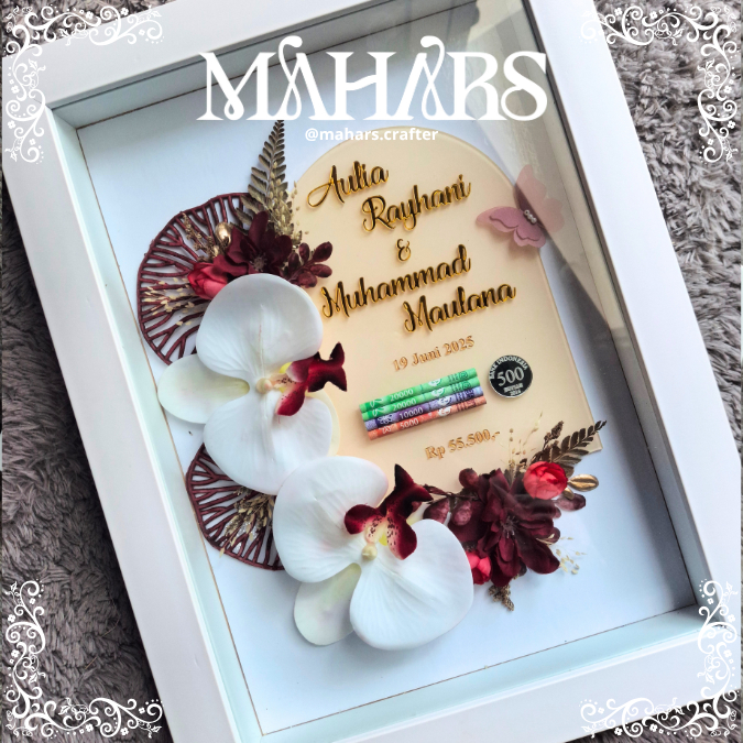 BARIKA Frame mahar POP UP/ Mahar elegan /  Mahar Murah / Custom Mahar