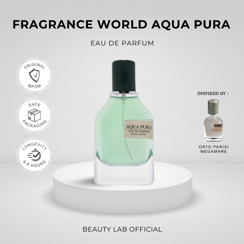 Fragrance World Aqua Pura Eau De Parfum 70ML Parfum Unisex