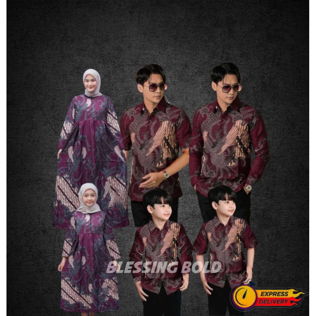 BAJU BATIK COUPLE KELUARGA | COUPLE KELUARGA AYAH IBU DAN ANAK