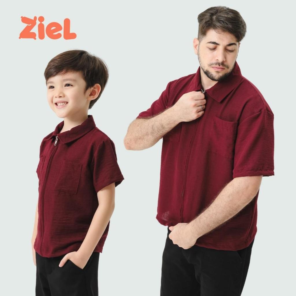 ZIEL KIDS - Cosmo Top | Christmas 2025 | Atasan Linen Crincle Premium | Couple Dad & Boy