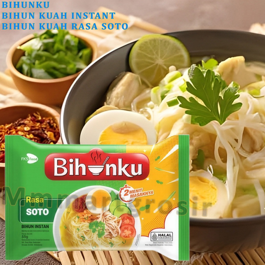 Bihunku / Bihun Kuah Instan / Bihun Kuah Rasa Soto Spesial / 55gr