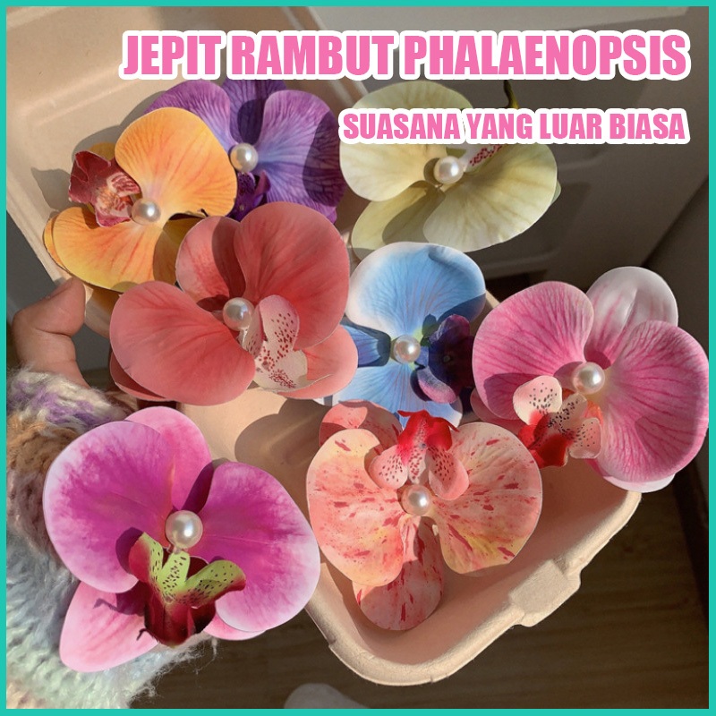 Jepitan Rambut Anggrek Phalaenopsis Anak-anak yang Elegan