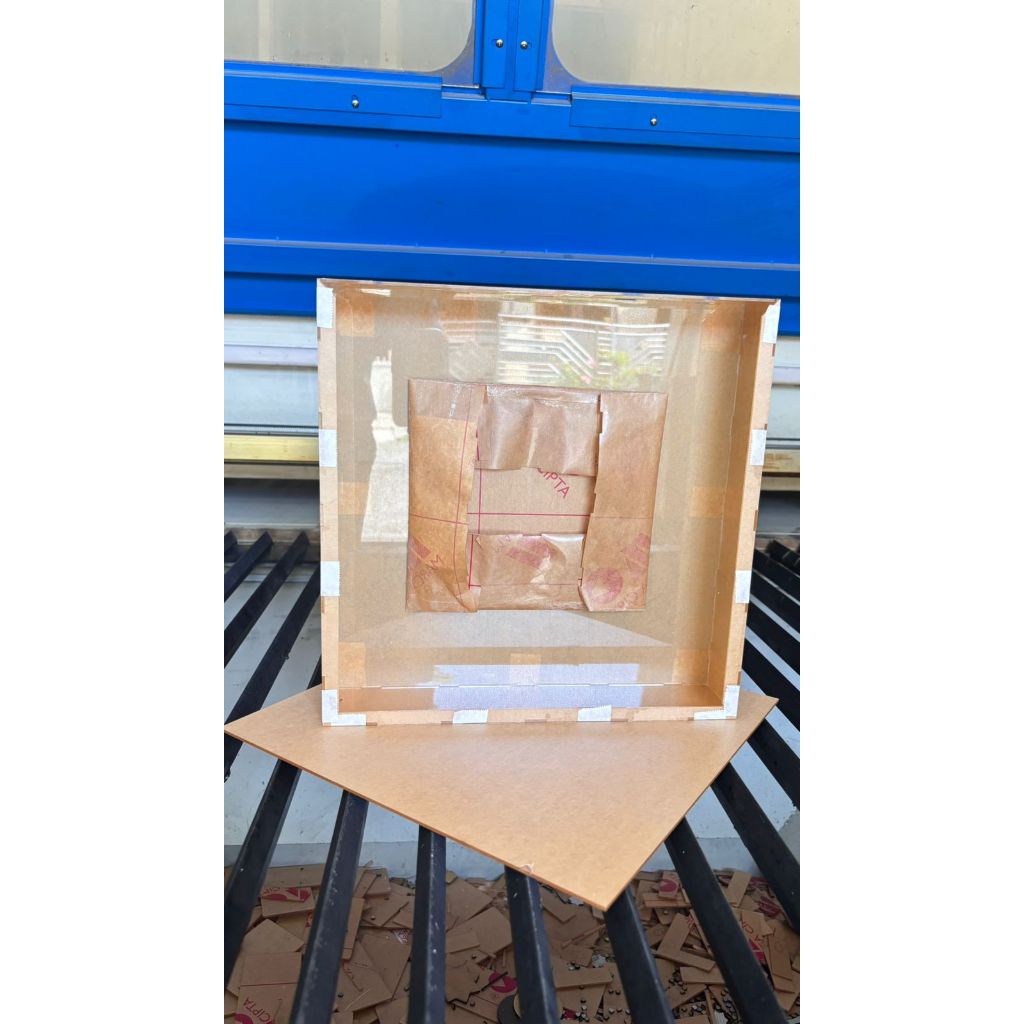 [40x40] box akrilik sliding - akrikik box mahar -Kotak Mahar Akrilik