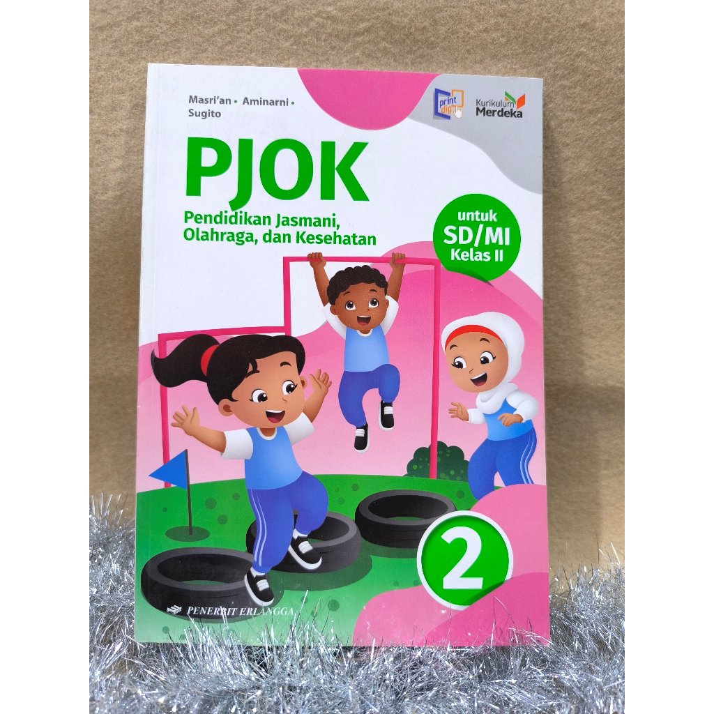 Buku PJOK Kelas 2 SD MI Erlangga Kurikulum Merdeka