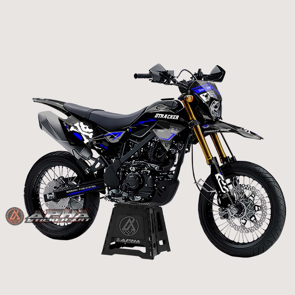 DECAL STICKER MOTOR KAWASAKI KLX D-TRACKER BF DESAIN 80