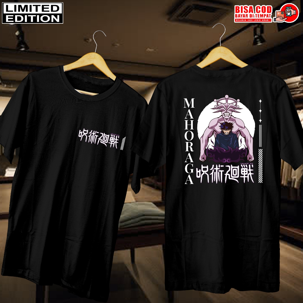KAOS DISTRO HITAM JEPANG | BAJU KAOS PRIA WANITA | KAOS JEPANG MAHORAGA| DISTRO KAOS PRIA WANITA | K
