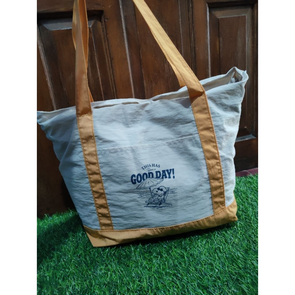 tote bag nilon snoopy