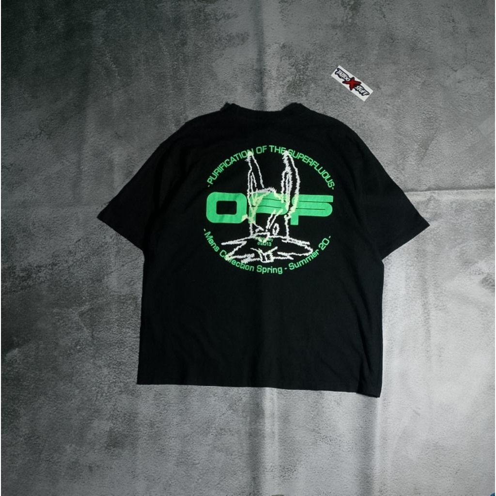 kaos off white harry the bunny tee second