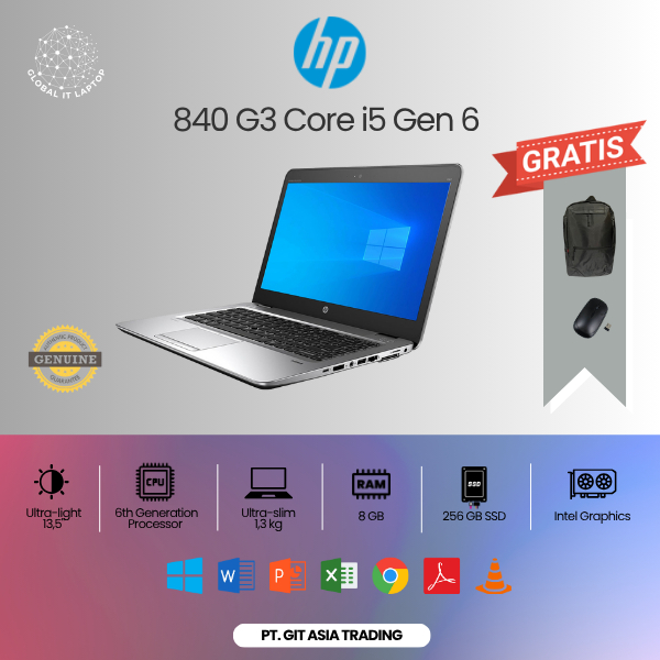 LAPTOP HP ELITBOOK 840 G3 CORE I5 GEN 6