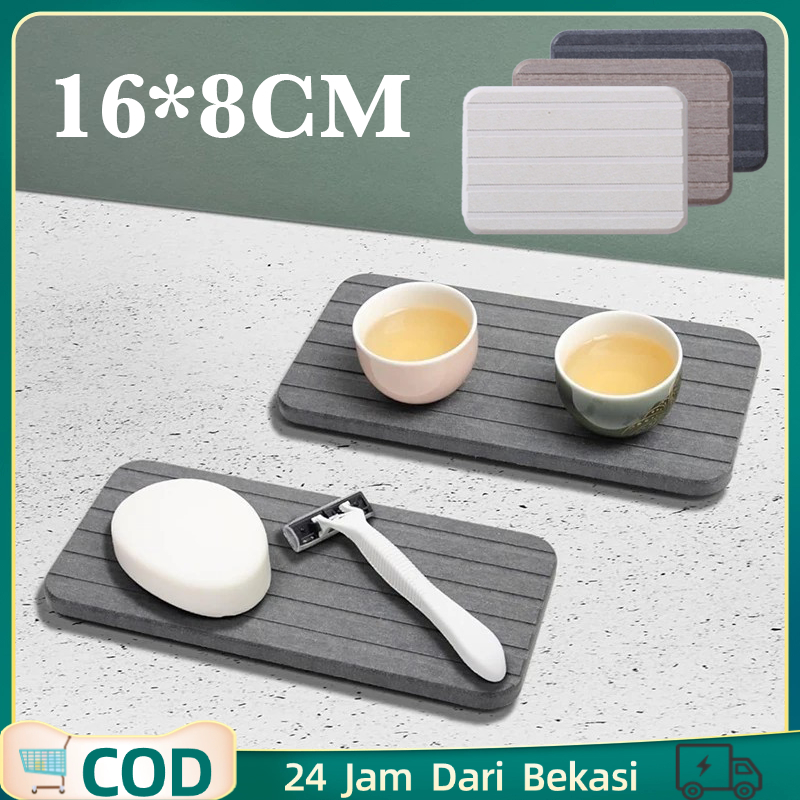 16*8cm Tatakan Diatomite Diatomite Coaster Coaster Gelas Diatomite Tatakan Serbaguna Diatomite
