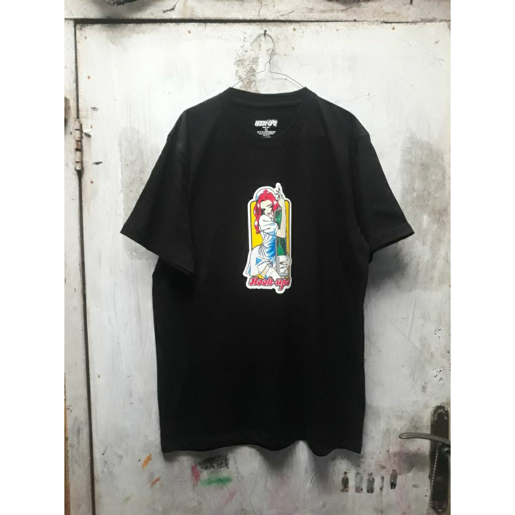 Kaos T-shirt Hook-ups Skateboard Nurse