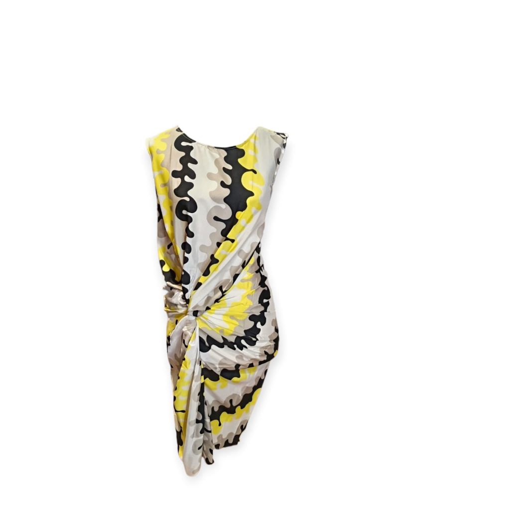 Diane Von Furstenberg Yellow Multi Silk Dress