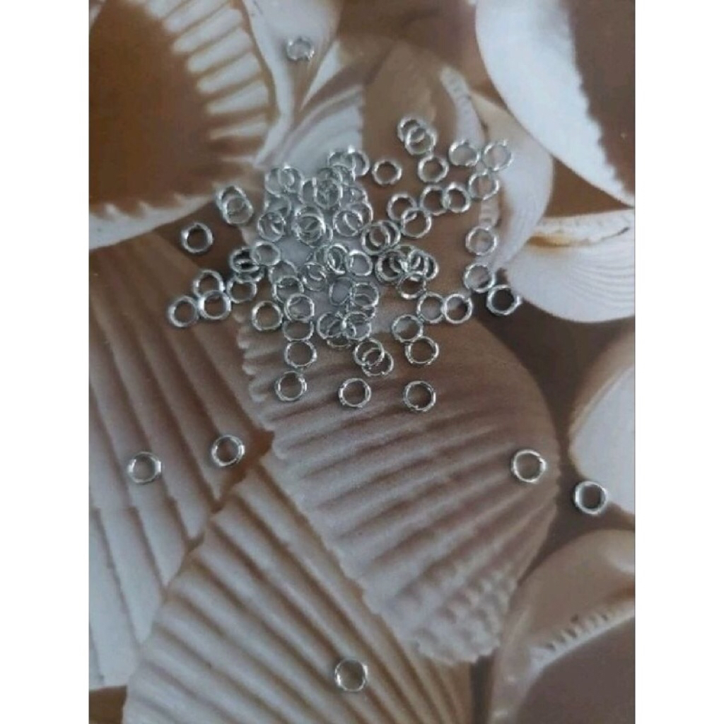 Ring Bulat besi kecil isi 5gram untuk pengait DIY sale murah