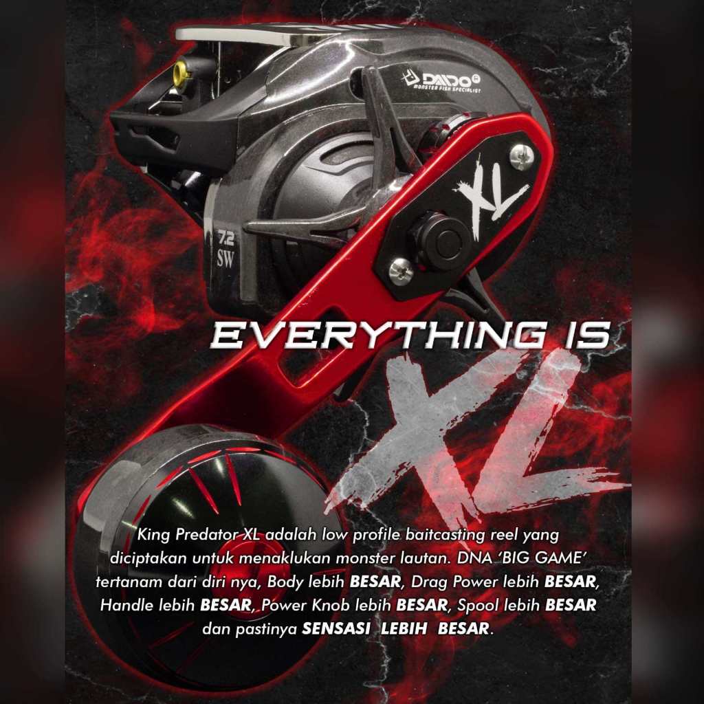 DAIDO KING PREDATOR BC 300L 400 XL REEL JIGGING BODY CARBON SW REEL CASTING