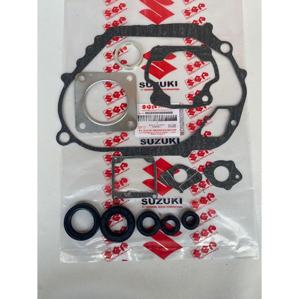 PACKING PERPAK PAKING MESIN PLUS SEAL SET MESIN SATRIA 2 TAK SATRIA HIU LUMBA 5/6 SPEED
