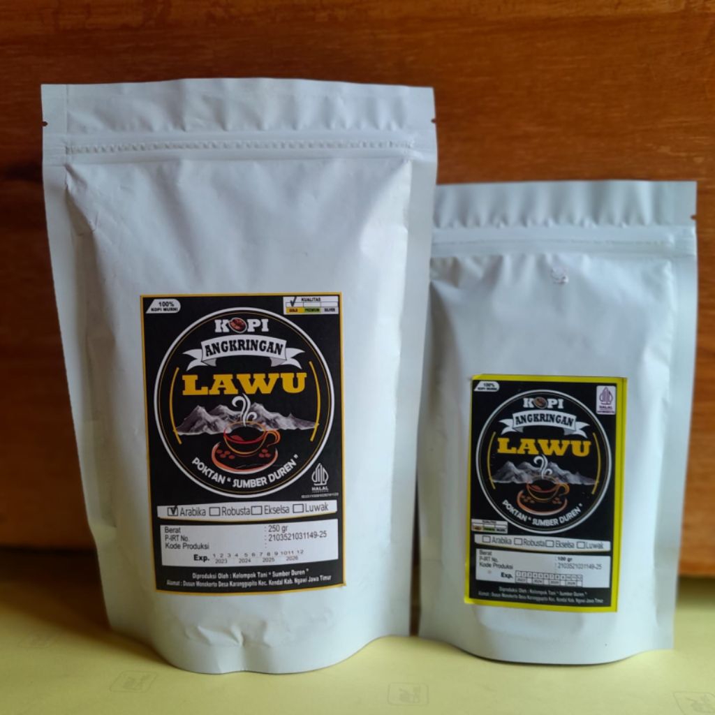 Bubuk Kopi Arabika Ngawi 250 gram - Bubuk Kopi Murni -  Bubuk Kopi Halus