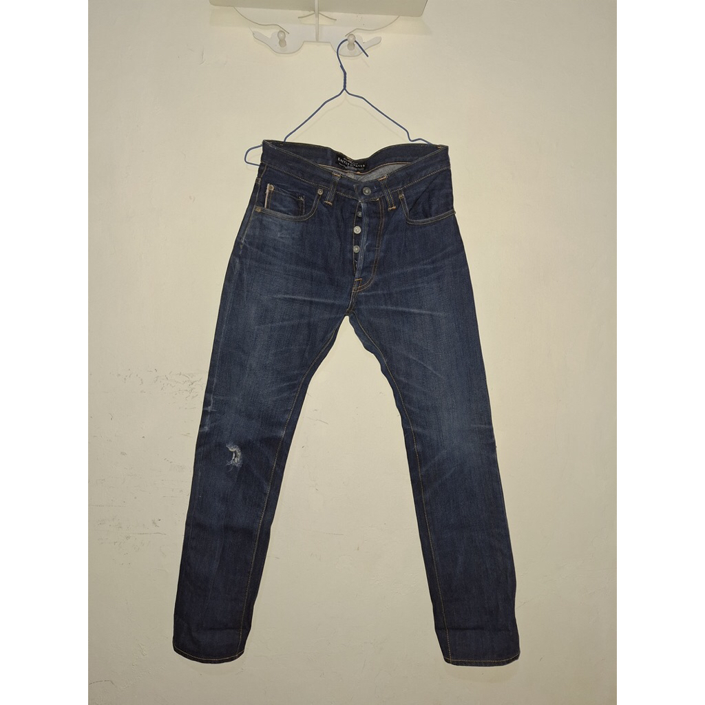 Preloved Denim Selvedge Earthy Genova artikel Lynx 15oz size 30