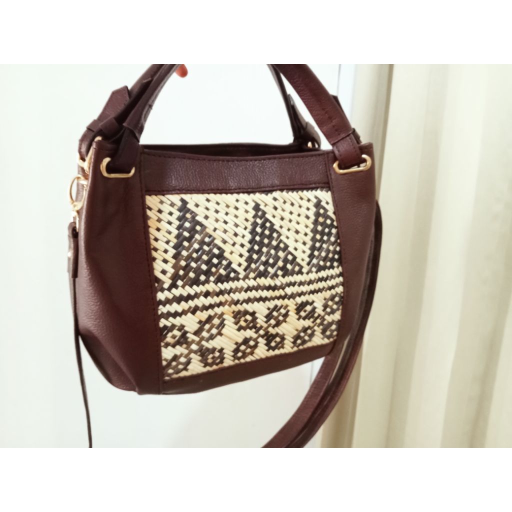 TAS KULIT ROTAN DOBEL TALI