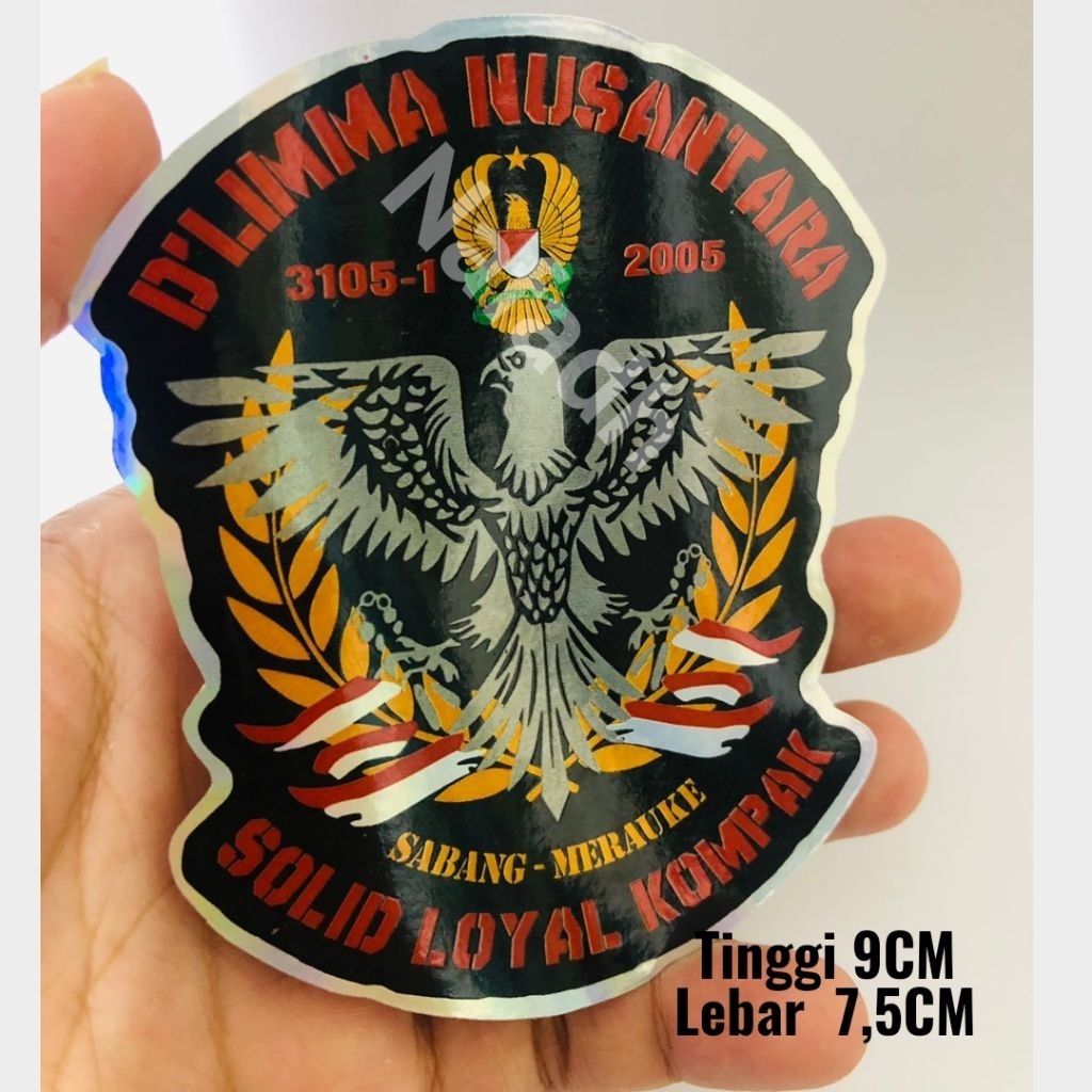 Stiker Tamtama D'Limma Nusantara Pk 2005 3105-1,Stiker army,stiker kendaraan,stiker mobil motor,stik