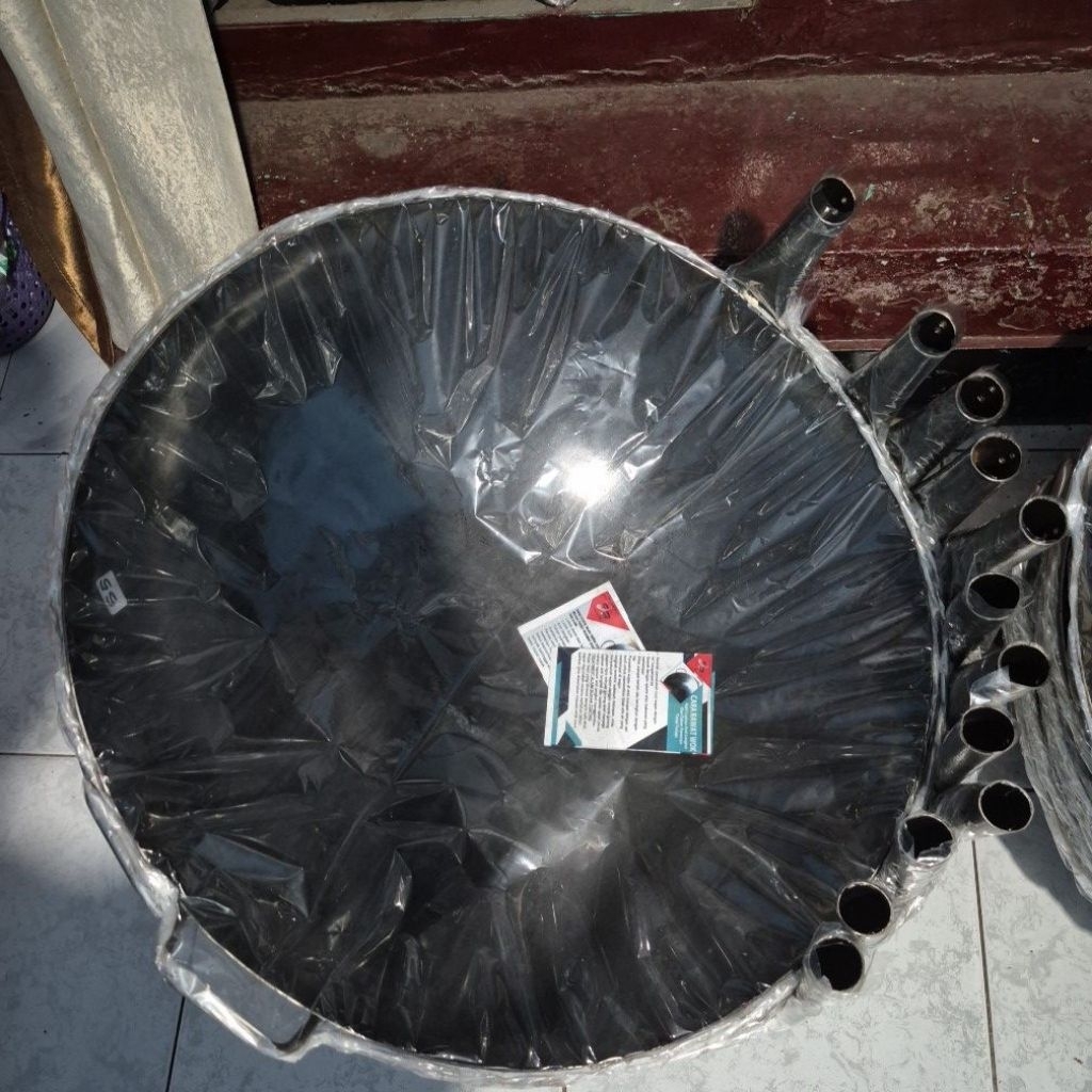 WAJAN BAJA ANTI LENGKET 55cm // WOK SEASONING // Wajan Baja //Wajan Besi