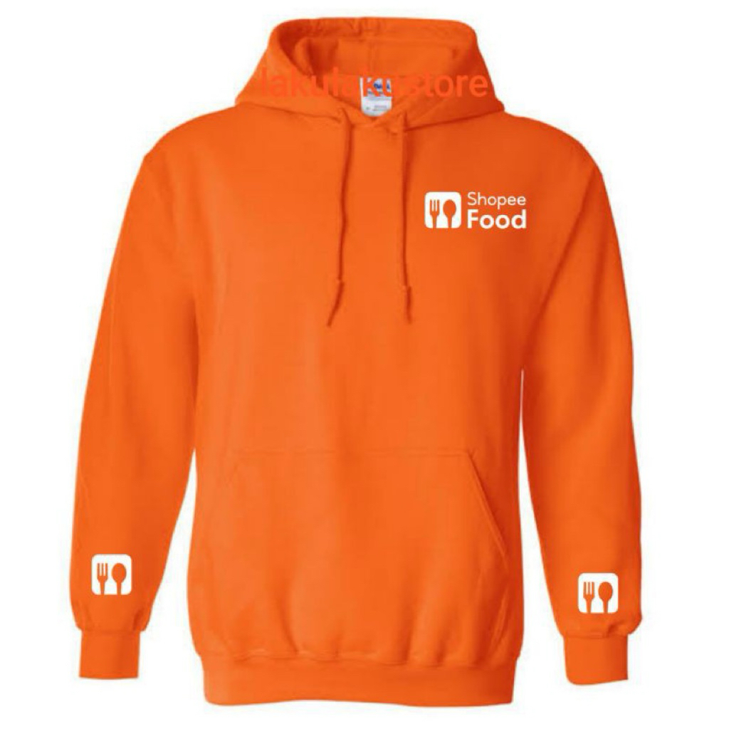 Jaket Sweater Hoodie SHOPEE FOOD Driver Online / Harga Termurah / Kualitas Terbaik