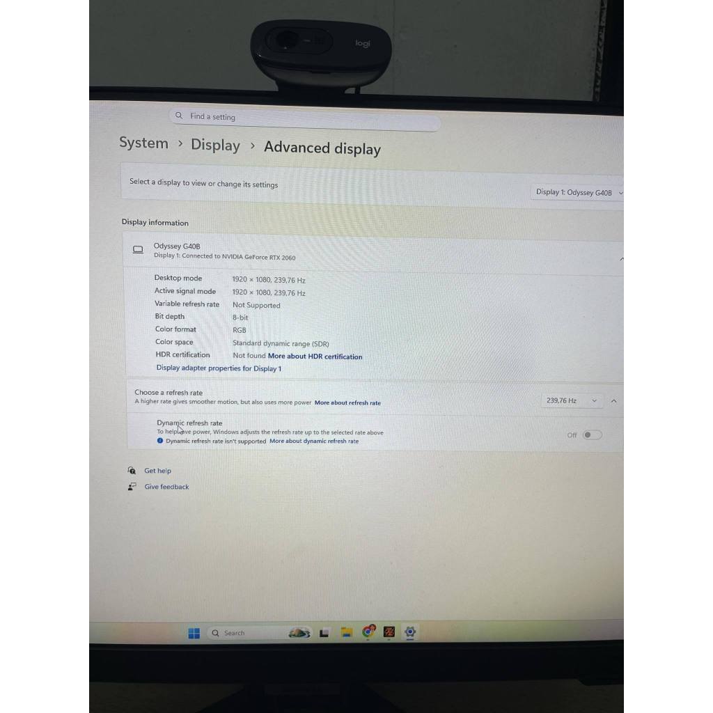 Monitor Odyssey G4 25" FHD 240Hz