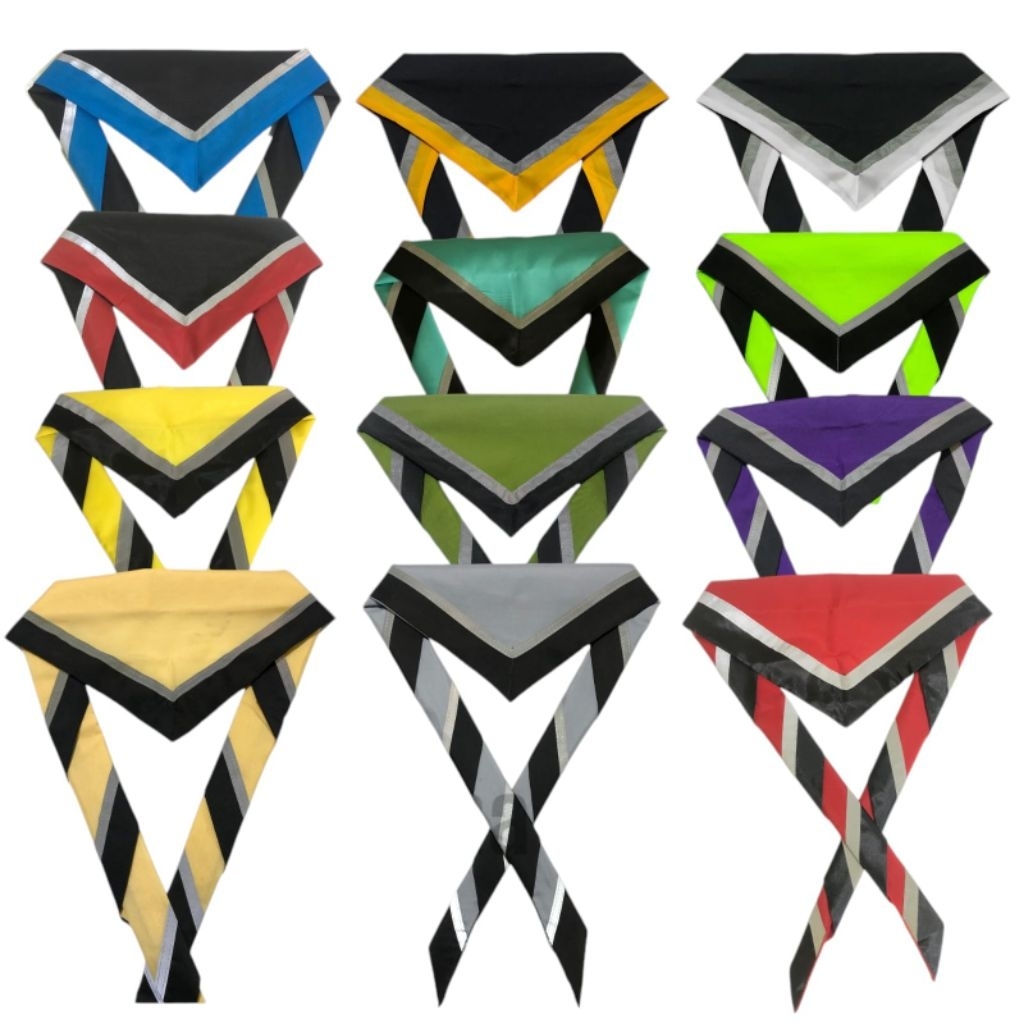 Scraf Pramuka Menyala model polos | Scarf Pramuka | Syal Pramuka terlengkap