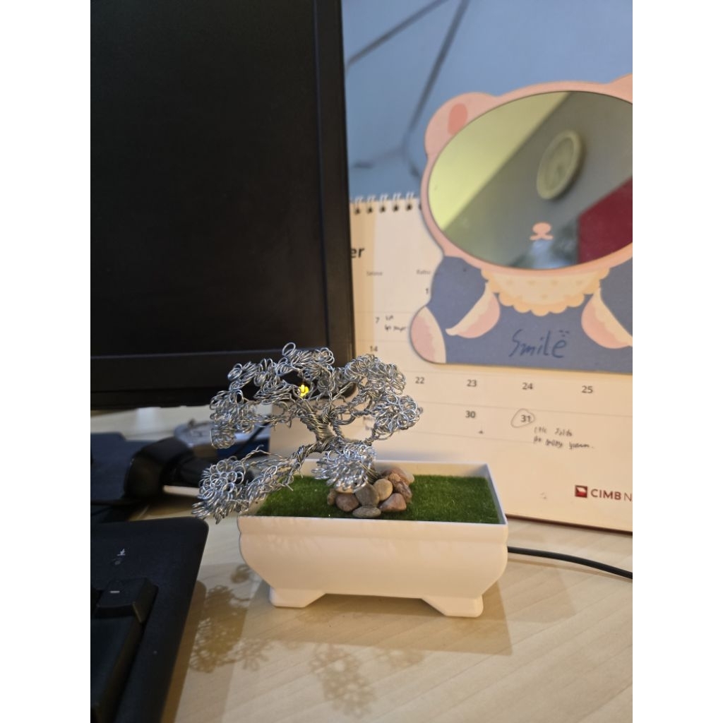 pohon bonsai kawat ukuran kecil #bonsaikawat #kado #dekorasi #hiasan