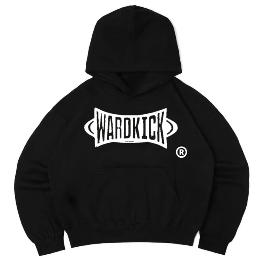 Wardkick Boxy Hoodie Black 330gsm
