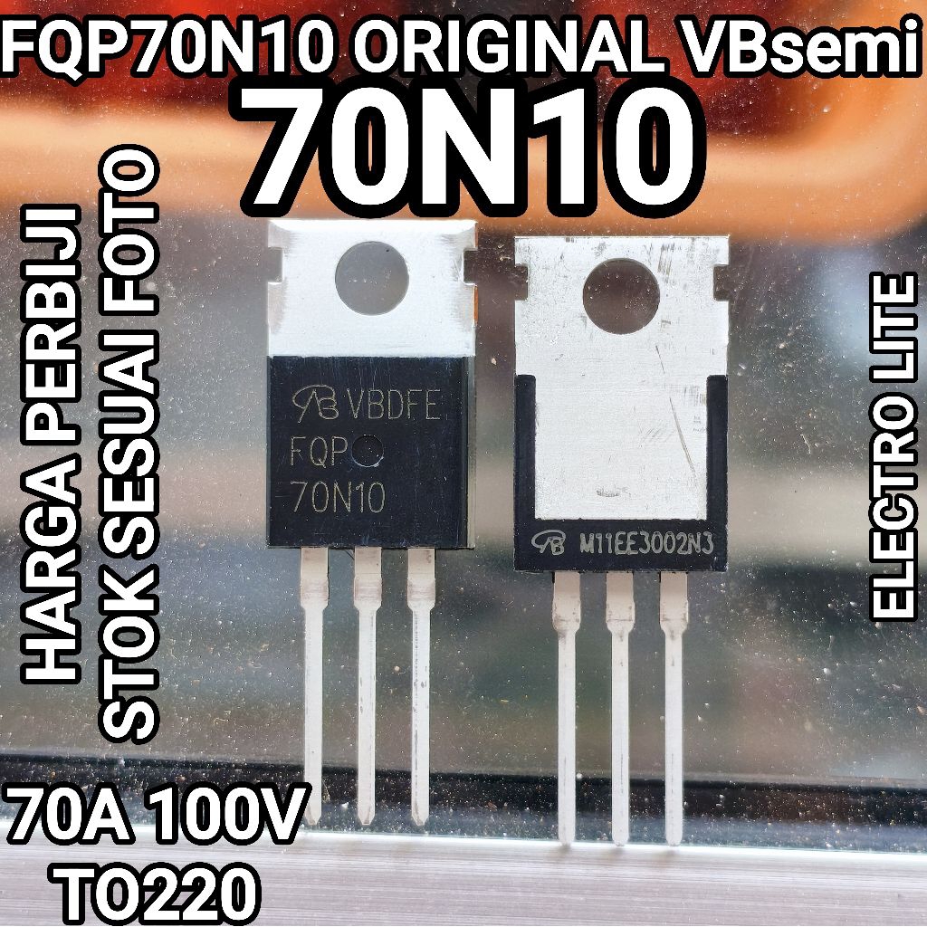 MOSFET FQP70N10 70N10 ORIGINAL VBSemi 70A 100V
