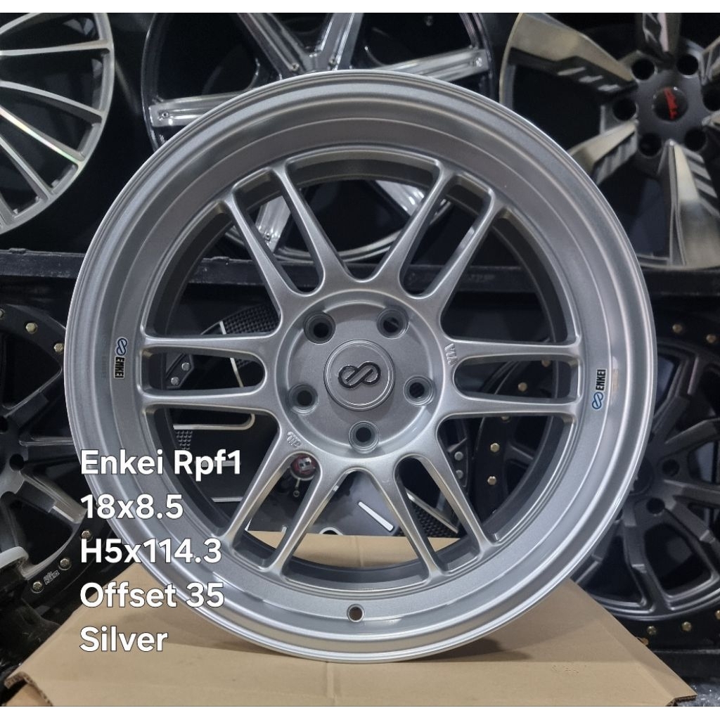 Velg Enkei Rpf1 18x8.5 H5x114.3 Offset 35 Silver (1set 4pcs)